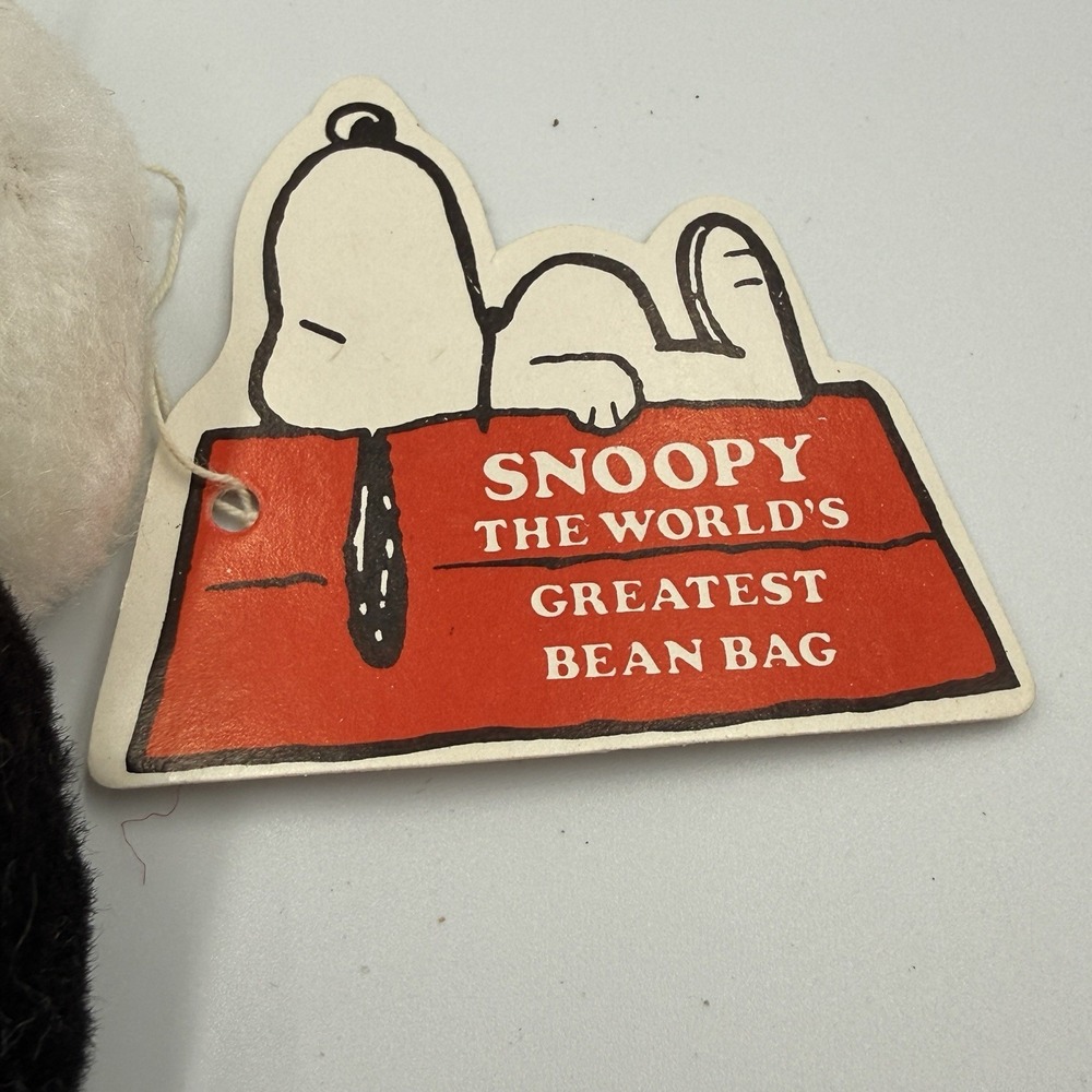Vintage 1958 Snoopy Plush Bean Bag Butterfly Originals Taiwan Peanuts NWT - Picture 3 of 7